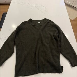 Aerie Dark Green Crewneck Sweater